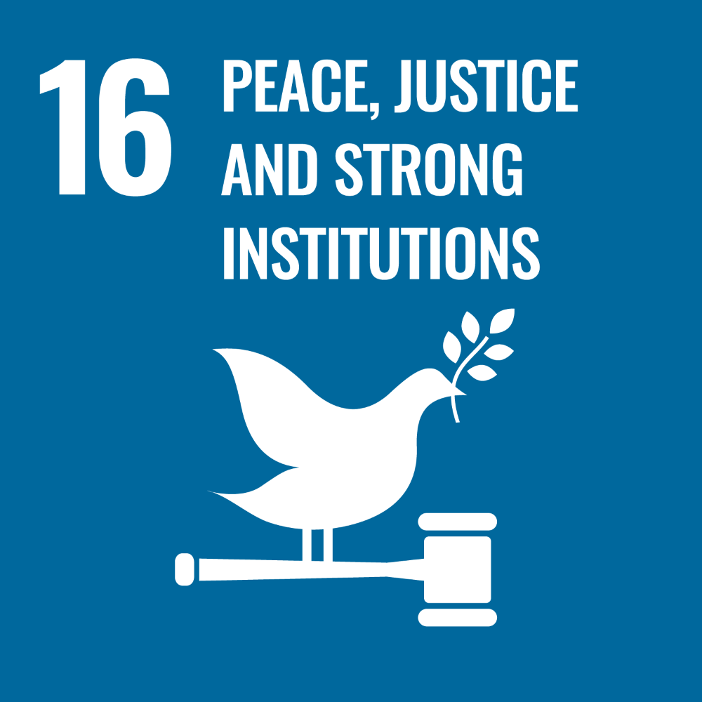 UN SDG Goal 16 graphic